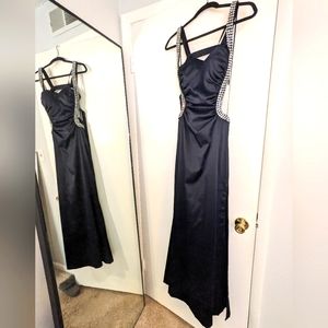 Navy blue prom dress